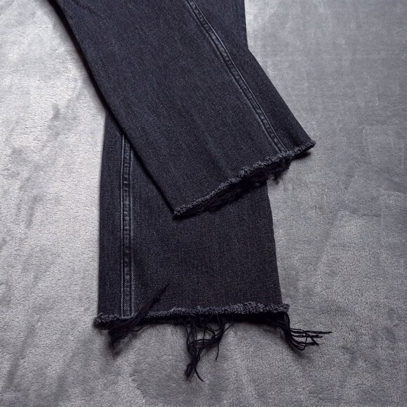 Abercrombie & Fitch 90s Slim Straight Ultra High Rise Curve Love Jeans 27 Black - Picture 6 of 8